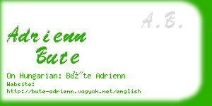 adrienn bute business card